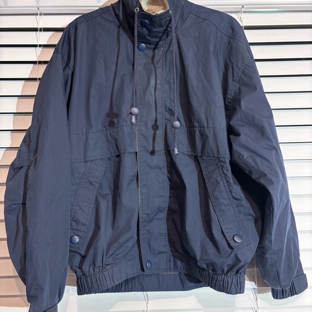 Augusta Sportswear Blue Windbreaker Lightweight Jacket vintage y2k